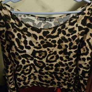 Leapord print top